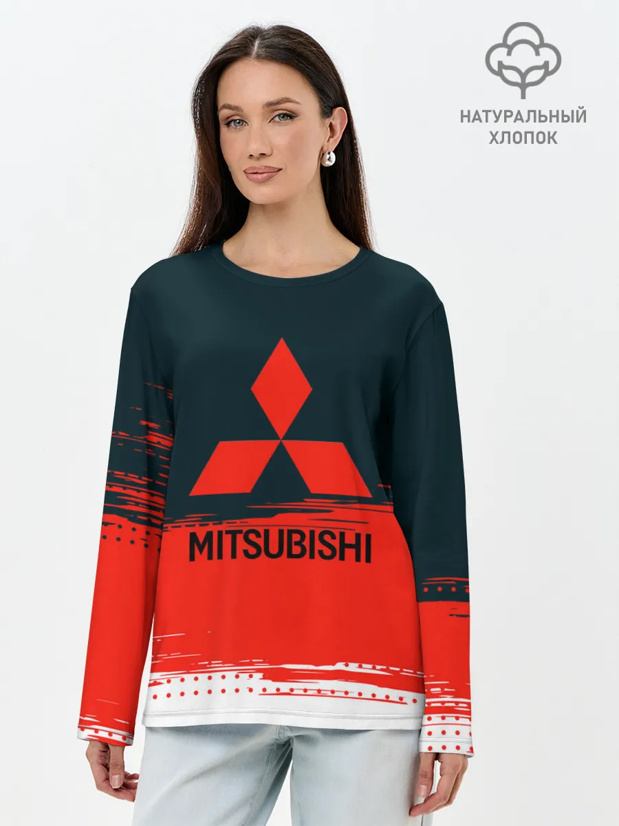 Лонгслив женский. Хлопок / MITSUBISHI | МИТСУБИШИ