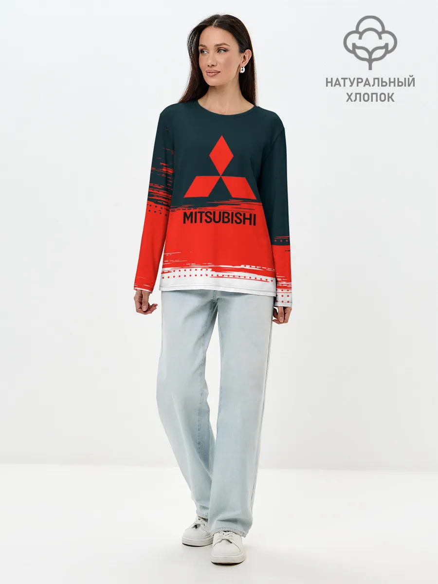Лонгслив женский. Хлопок / MITSUBISHI | МИТСУБИШИ