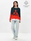 Лонгслив женский. Хлопок / MITSUBISHI | МИТСУБИШИ