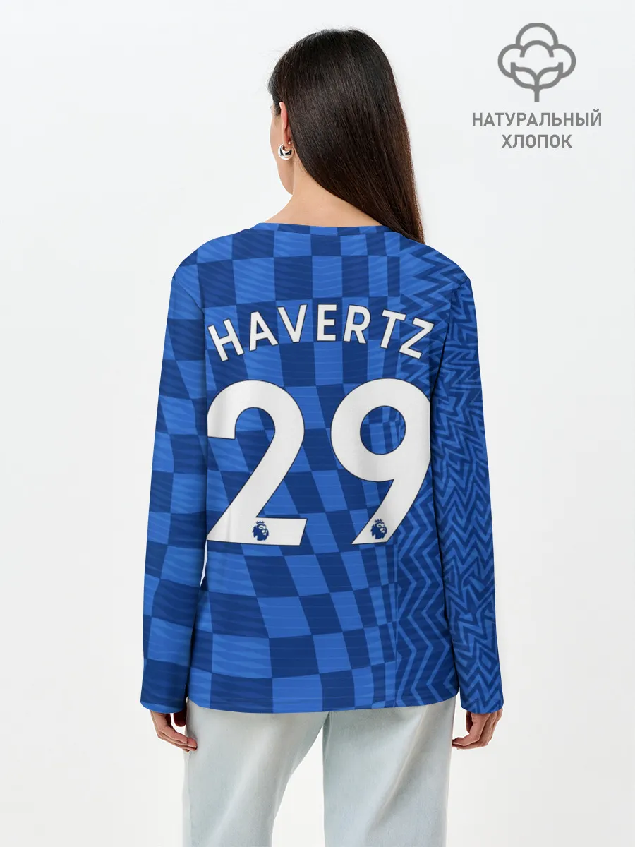 Лонгслив женский. Хлопок / Хаверц Челси фома 2021/2022