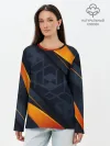 Лонгслив женский. Хлопок / BLACK ORANGE