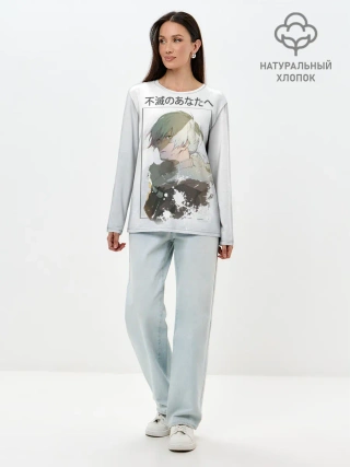 Лонгслив женский. Хлопок / Для тебя бессмертный