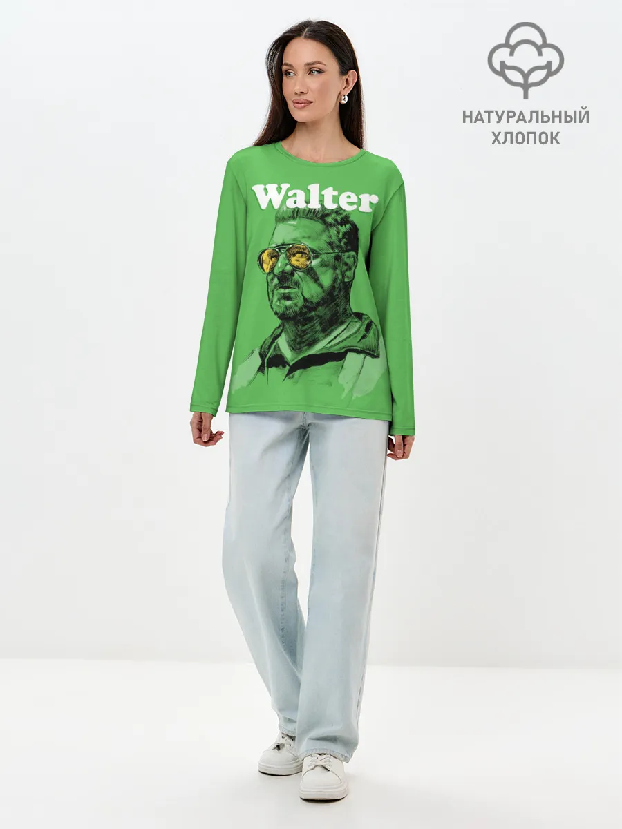 Лонгслив женский. Хлопок / Walter The Big Lebowski