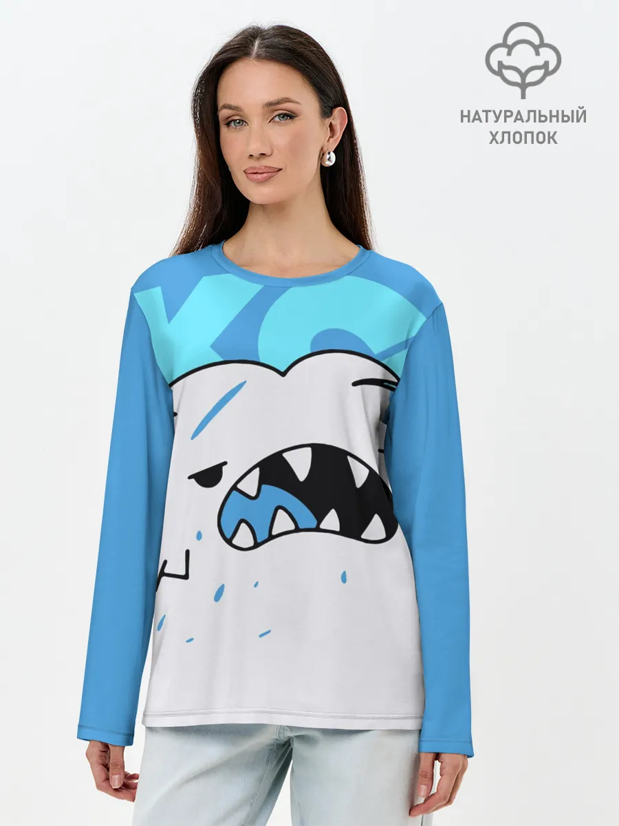 Лонгслив женский. Хлопок / SK8 the Infinity. Скейт Ланги