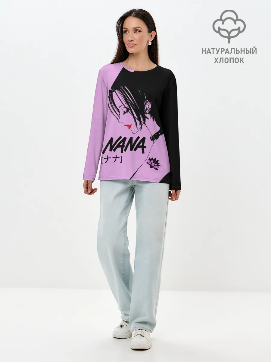 Лонгслив женский. Хлопок / нана аниме
