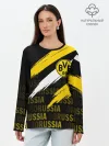Лонгслив женский. Хлопок / ФК БОРУССИЯ / FC BORUSSIA
