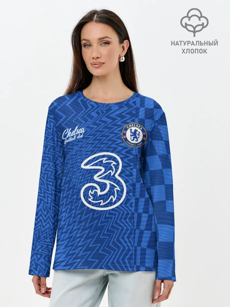 Лонгслив женский. Хлопок / НГоло Канте Челси 2021/2022