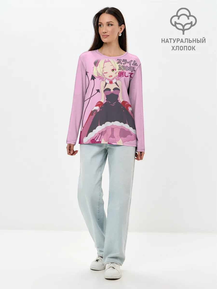 Лонгслив женский. Хлопок / Убивая слизней аниме