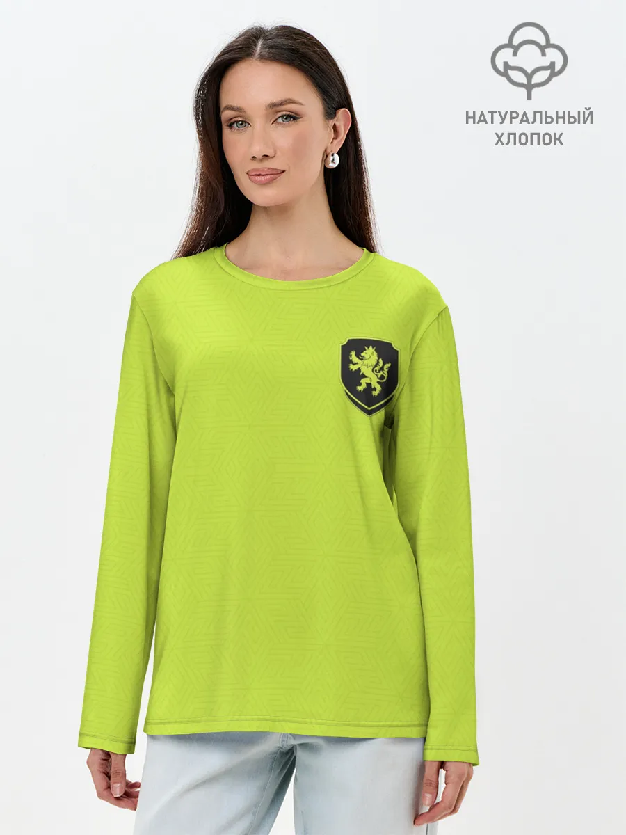 Лонгслив женский. Хлопок / Форма Чехия гостевая