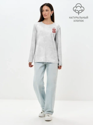 Лонгслив женский. Хлопок / форма сборной Испании