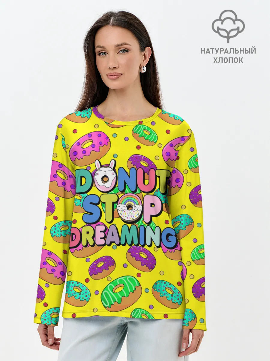 Лонгслив женский. Хлопок / DONUTS