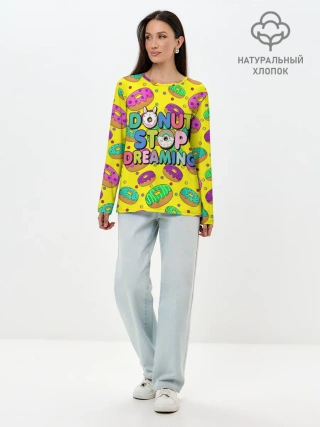 Лонгслив женский. Хлопок / DONUTS