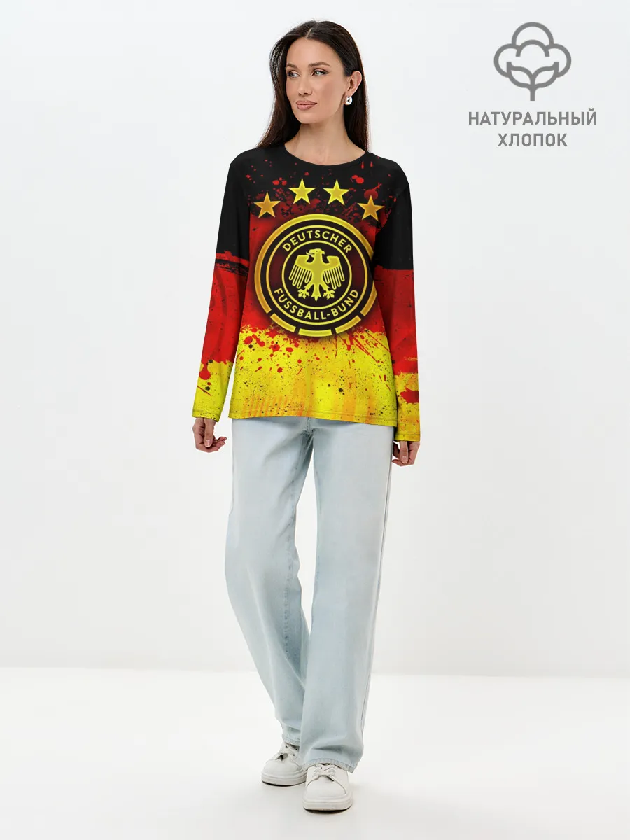 Лонгслив женский. Хлопок / Сборная Германии