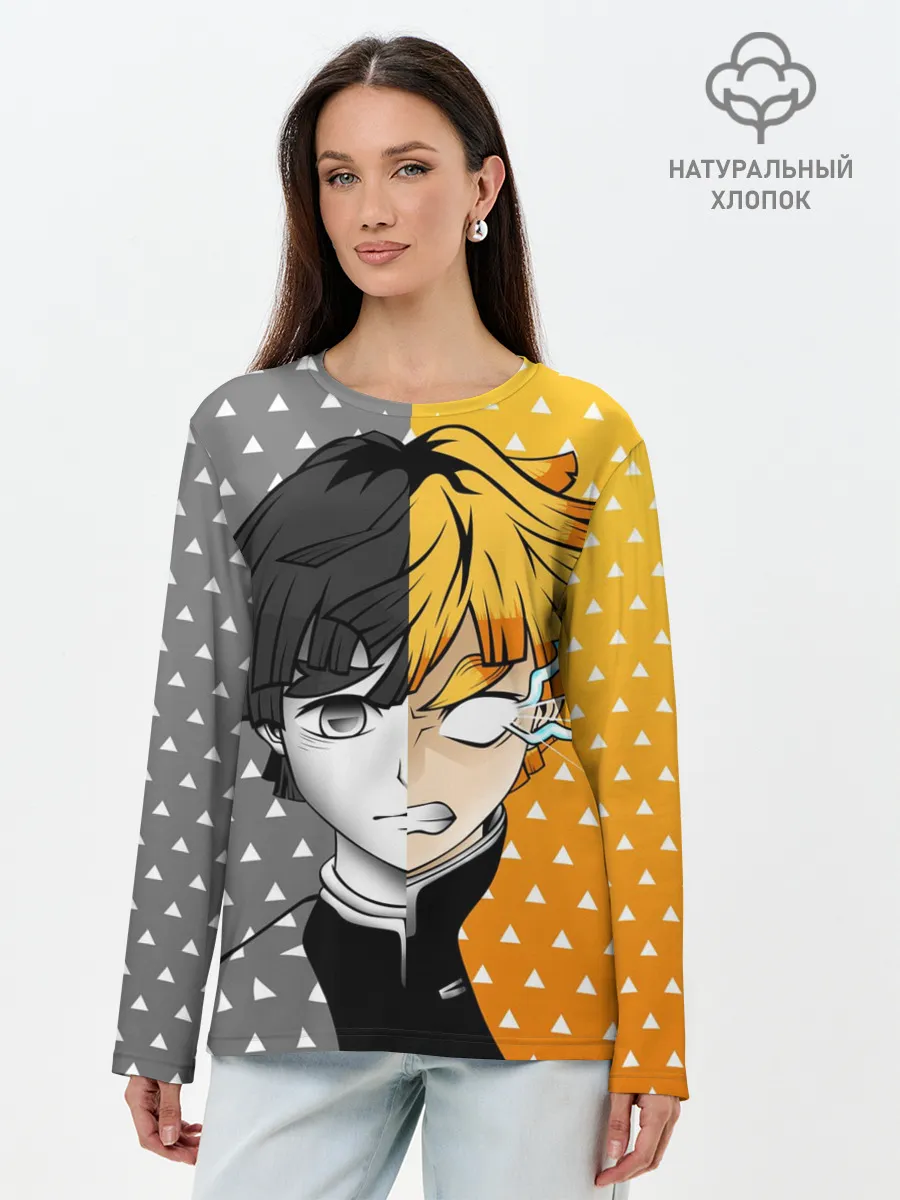 Лонгслив женский. Хлопок / ПУТЬ ЗЕНИЦУ | КЛИНОК