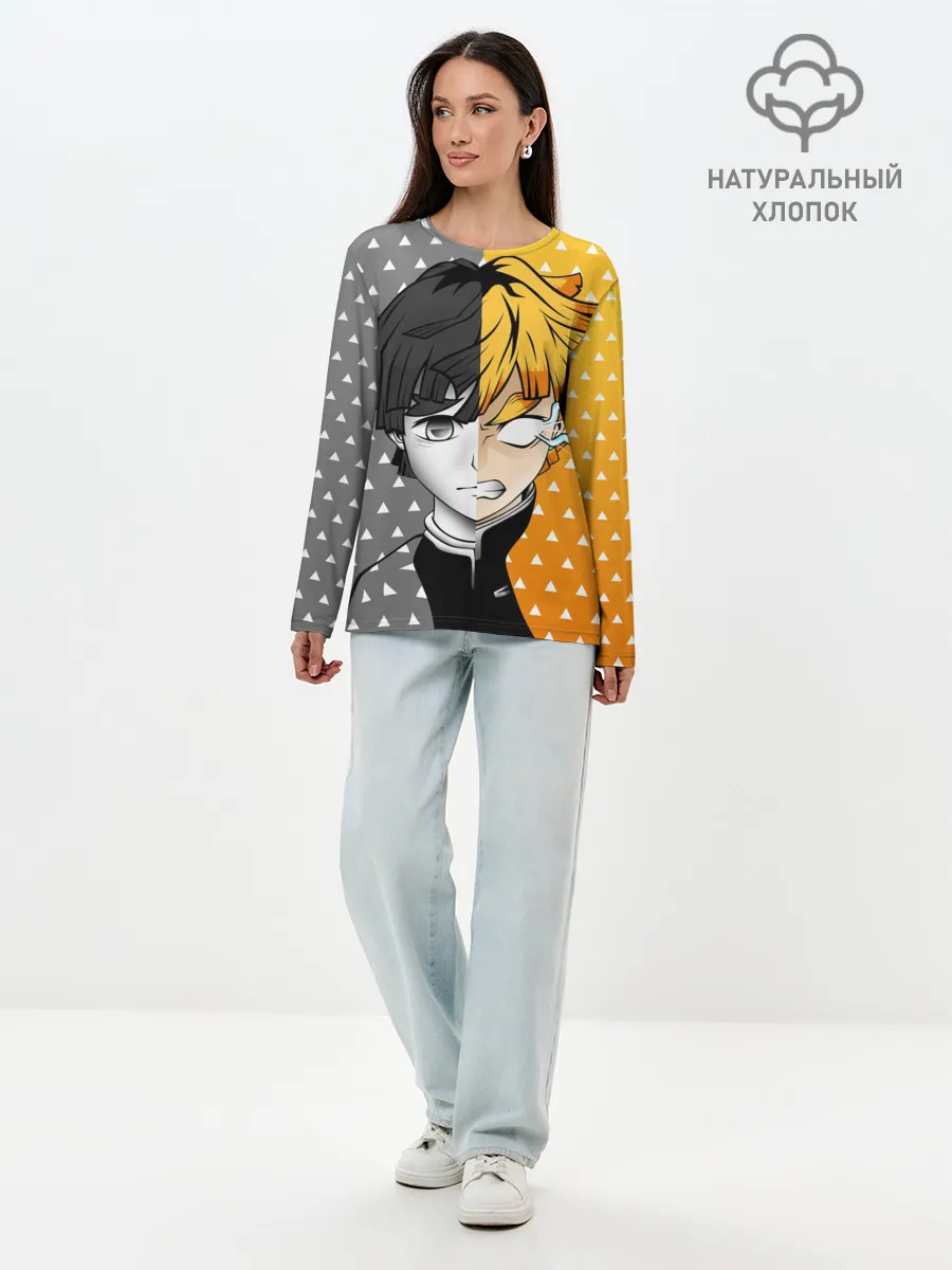 Лонгслив женский. Хлопок / ПУТЬ ЗЕНИЦУ | КЛИНОК