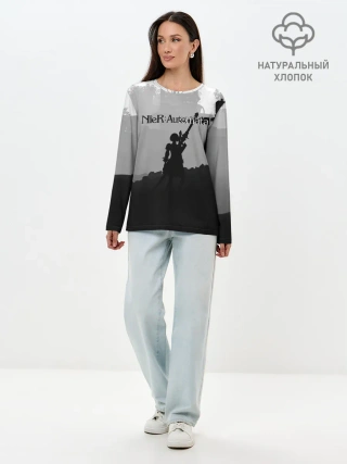 Лонгслив женский. Хлопок / Nier Automata