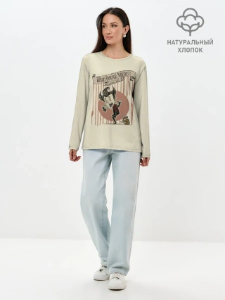 Лонгслив женский. Хлопок / Wilson Percival