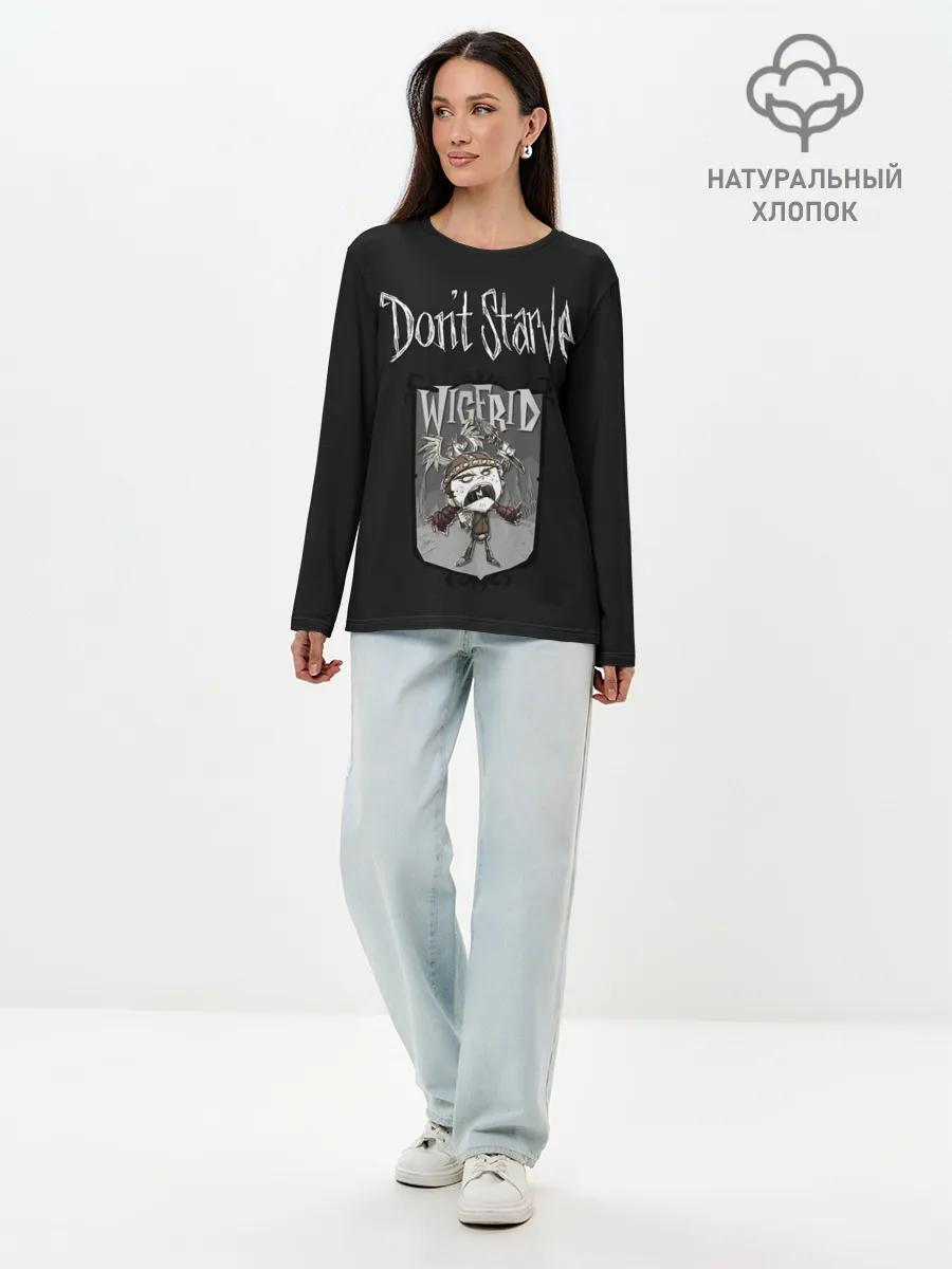 Лонгслив женский. Хлопок / Wigfrid