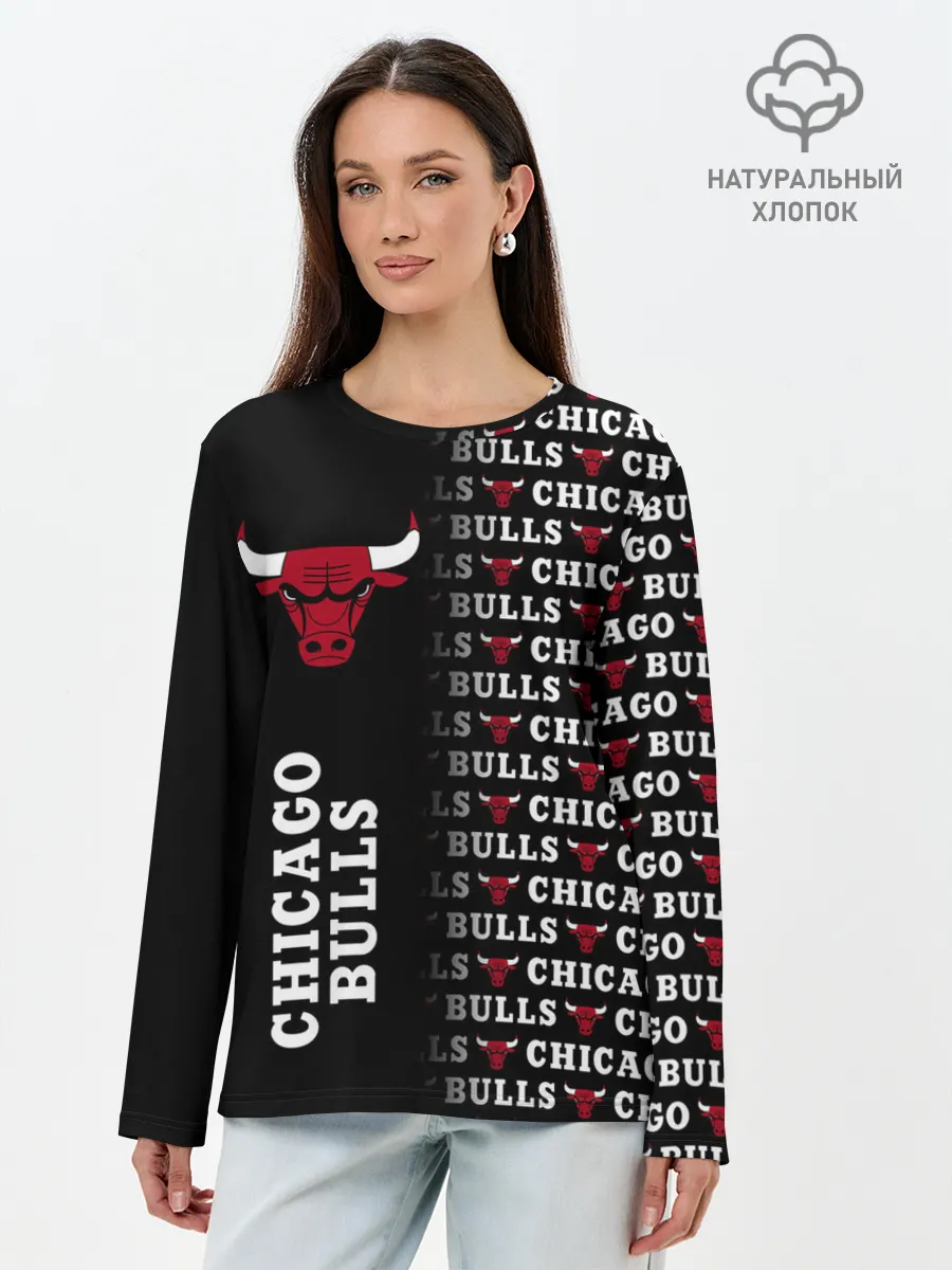 Лонгслив женский. Хлопок / CHICAGO BULLS [7]