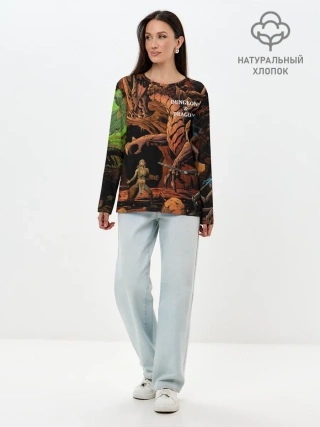 Лонгслив женский. Хлопок / Dungeons and Dragons | Схватка