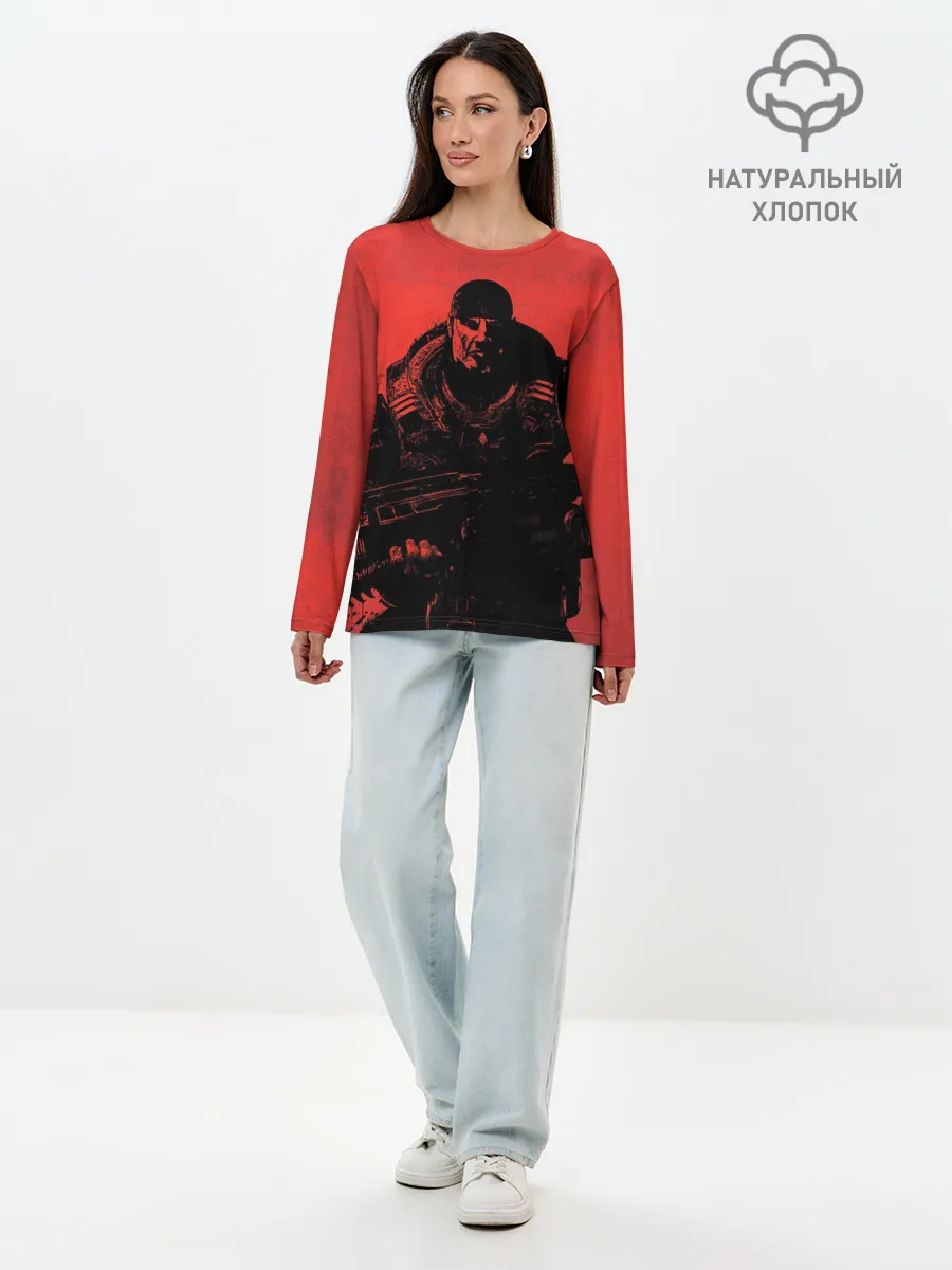 Лонгслив женский. Хлопок / Злой Маркус