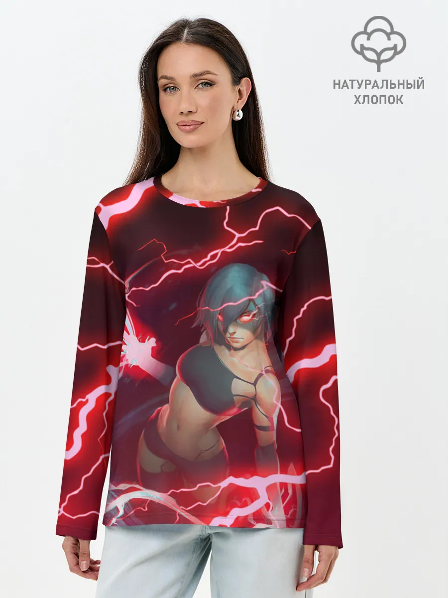 Лонгслив женский. Хлопок / Ниер | Nier Automata