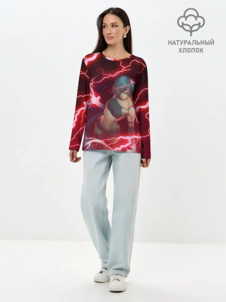 Лонгслив женский. Хлопок / Ниер | Nier Automata