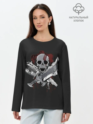 Лонгслив женский. Хлопок / Gears of war