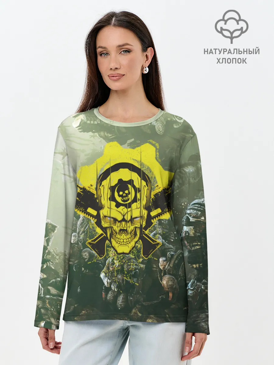 Лонгслив женский. Хлопок / Орда Локустов