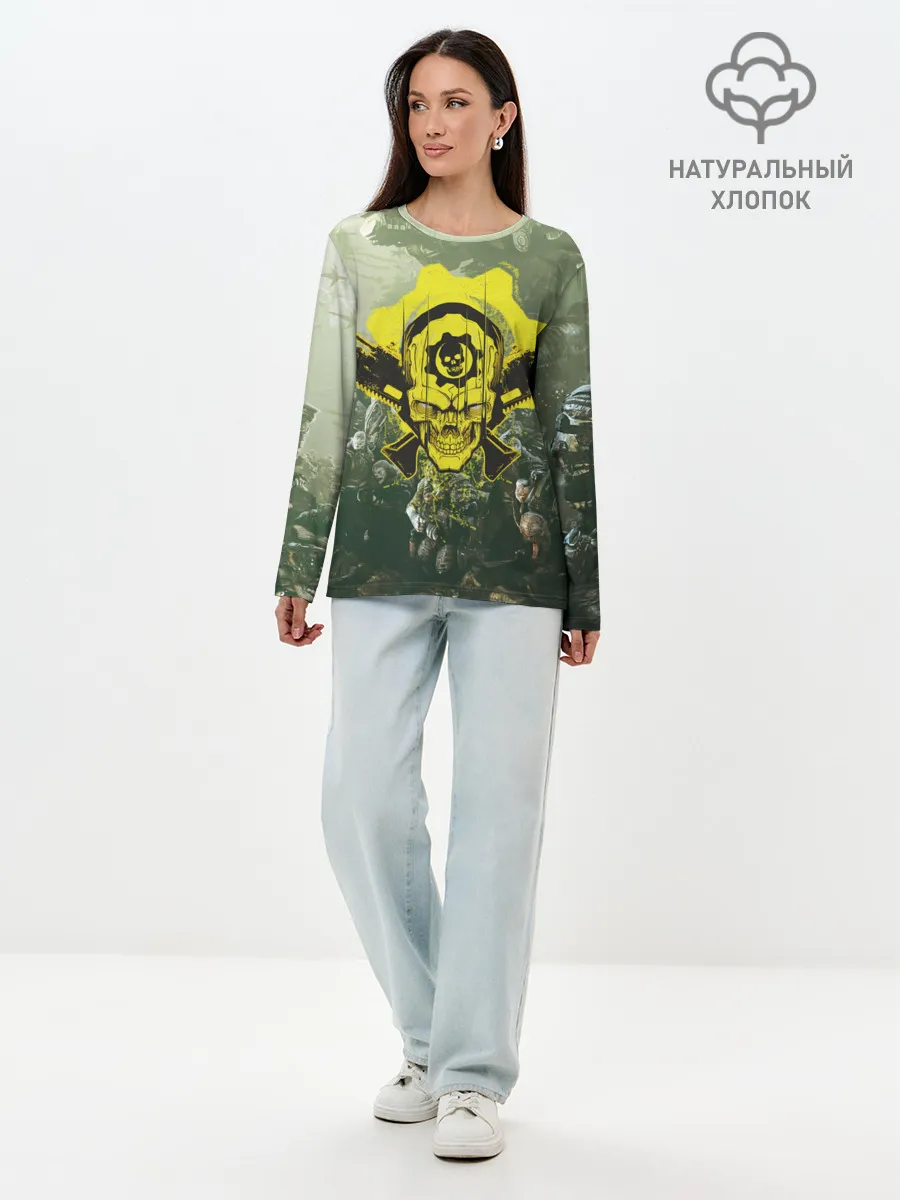 Лонгслив женский. Хлопок / Орда Локустов