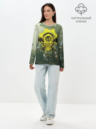 Лонгслив женский. Хлопок / Орда Локустов