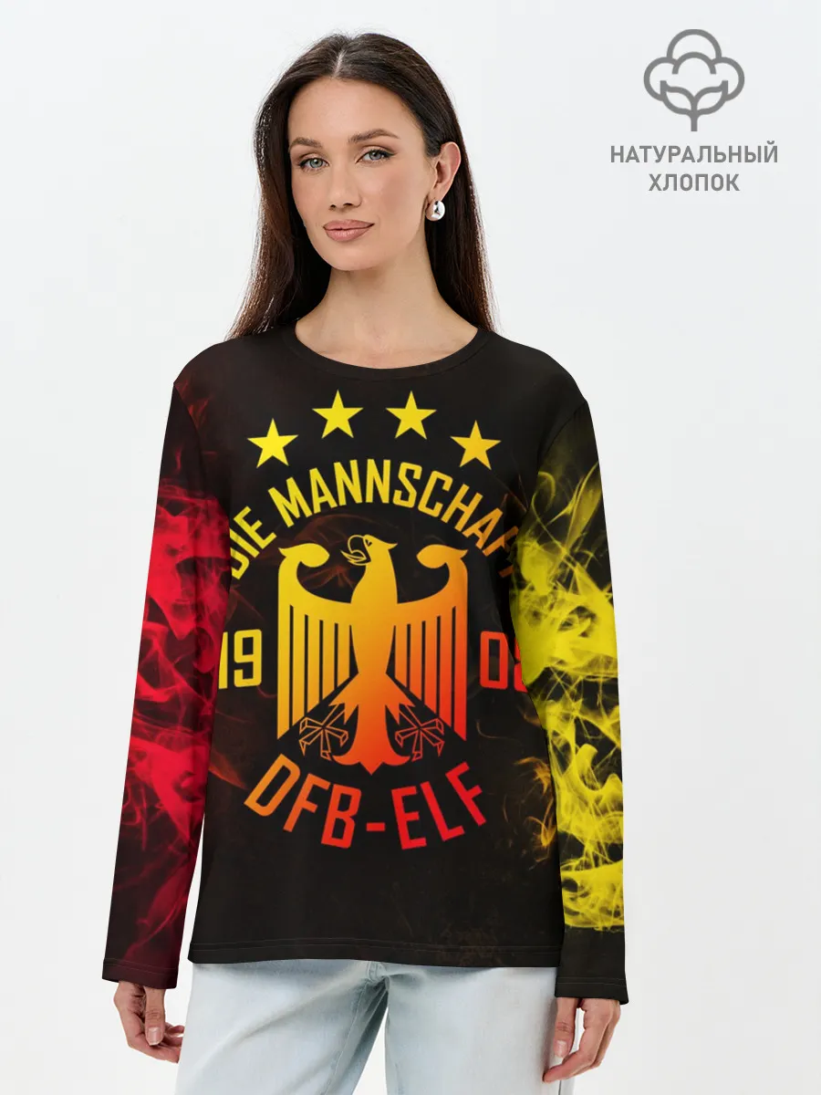 Лонгслив женский. Хлопок / Сборная Германии