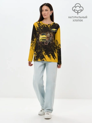 Лонгслив женский. Хлопок / Chevrolet