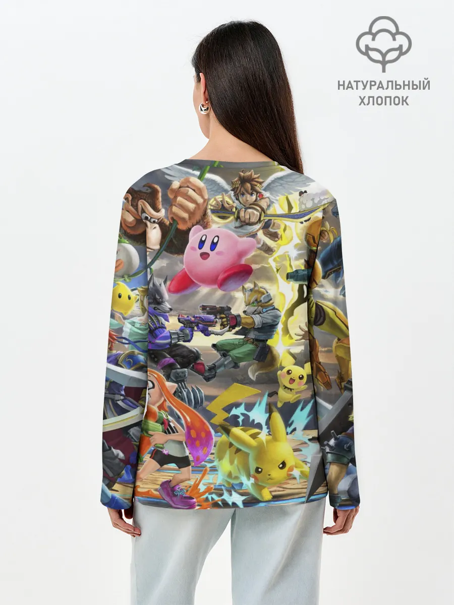 Лонгслив женский. Хлопок / Super Smash World