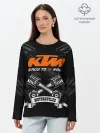 Лонгслив женский. Хлопок / KTM MOTORCYCLES / КТМ МОТОЦИКЛЫ
