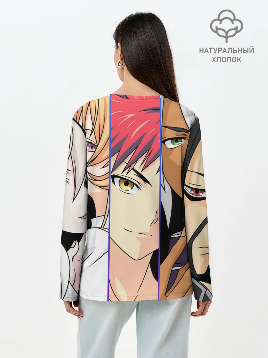 Лонгслив женский. Хлопок / Кулинарные друзья