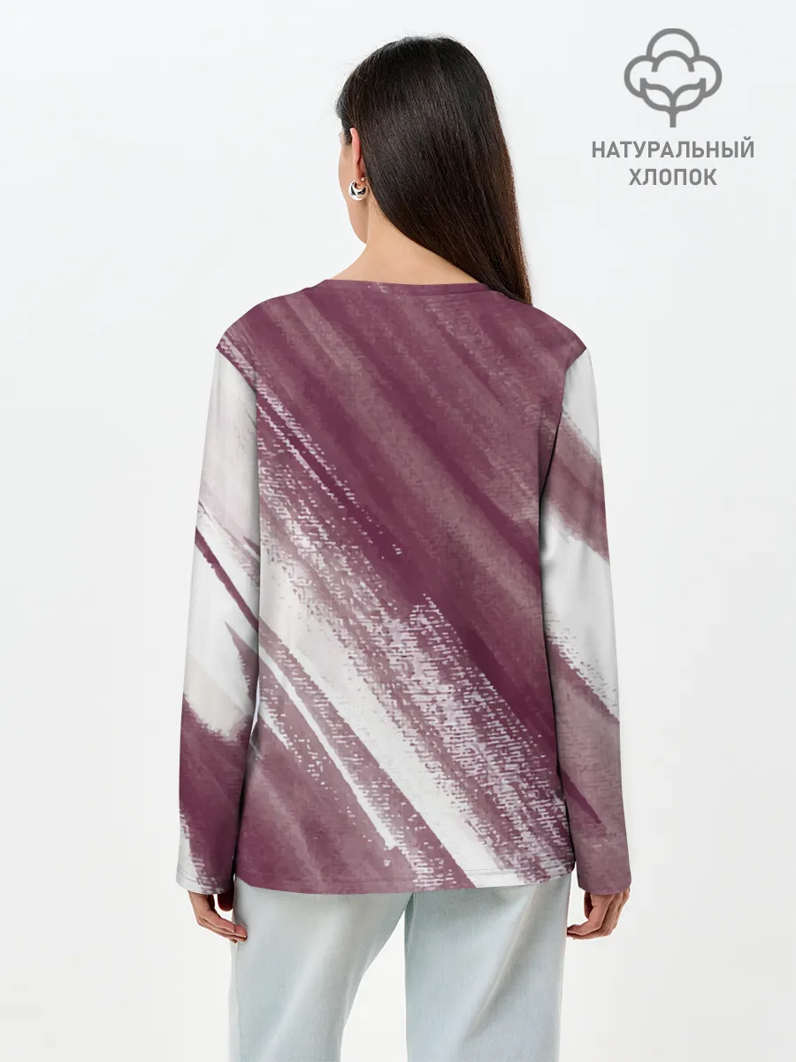 Лонгслив женский. Хлопок / Аста Либе Чёрный клевер