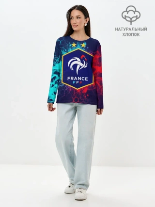 Лонгслив женский. Хлопок / Сборная Франции