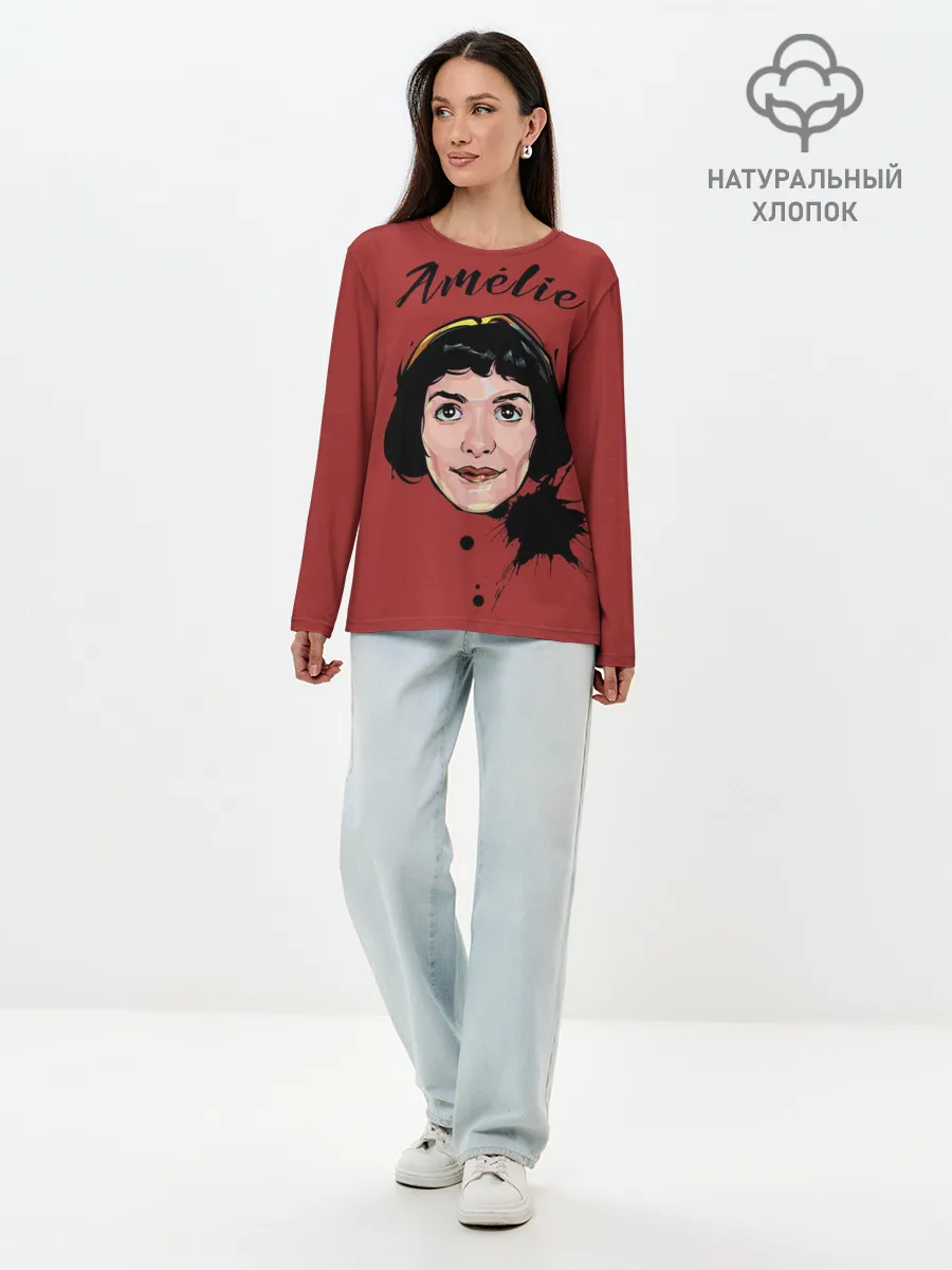 Лонгслив женский. Хлопок / amelie art