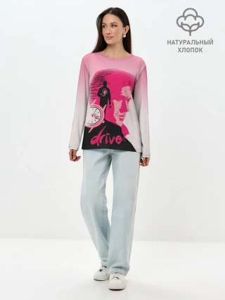 Лонгслив женский. Хлопок / drive
