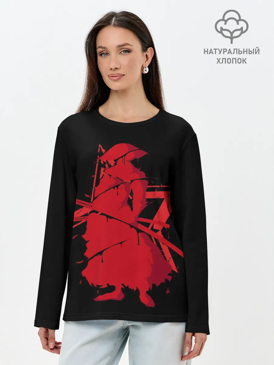 Лонгслив женский. Хлопок / Самурай