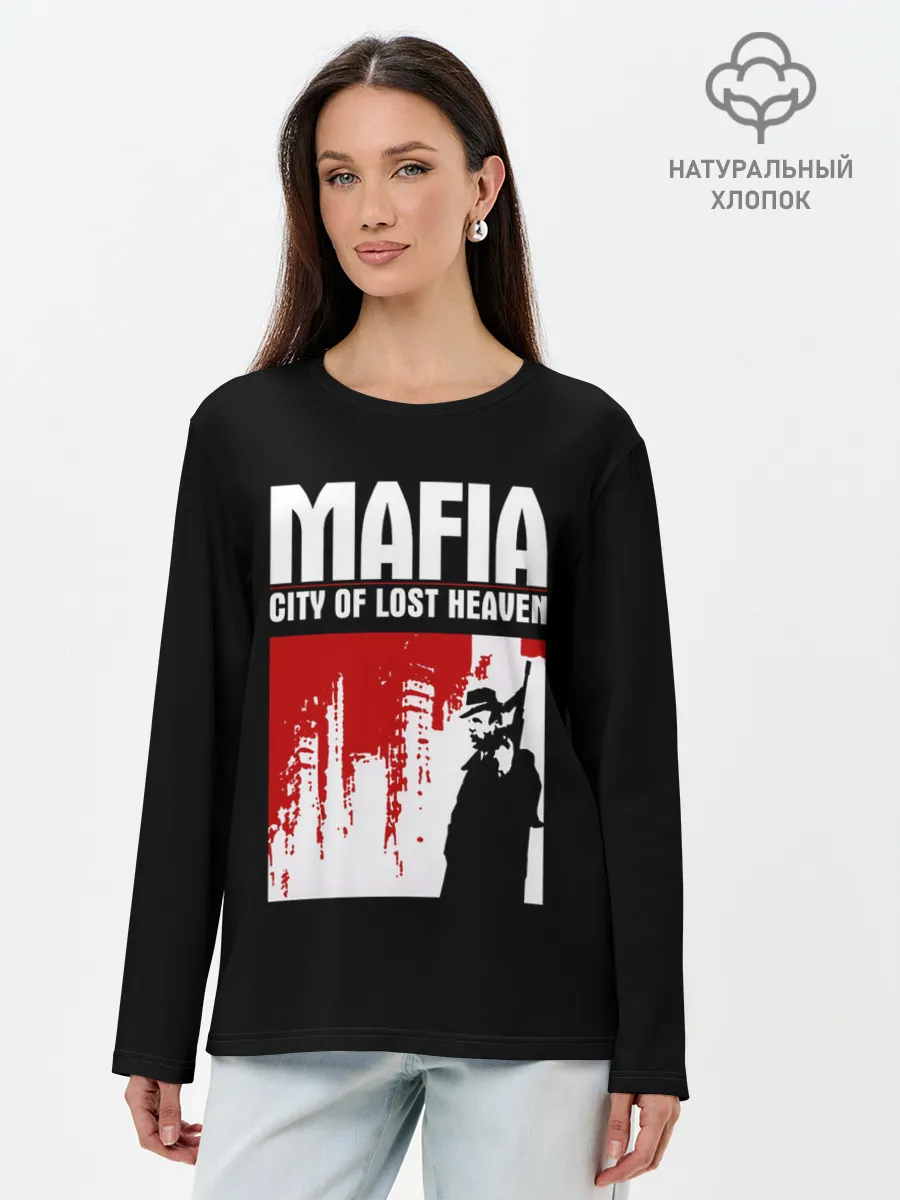 Лонгслив женский. Хлопок / City of lost haven