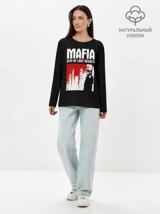 Лонгслив женский. Хлопок / City of lost haven