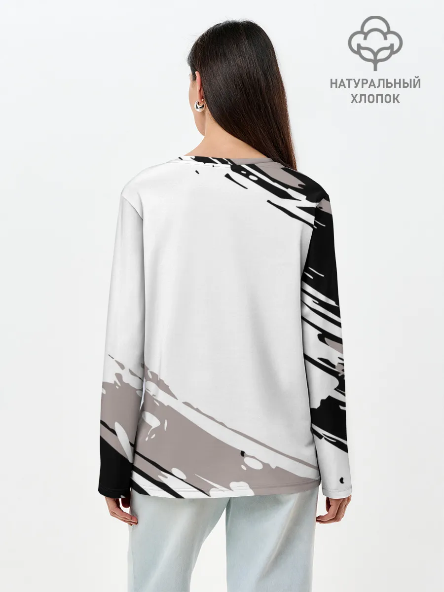 Лонгслив женский. Хлопок / Обед на четверых. ВОЛЕЙБОЛ!!