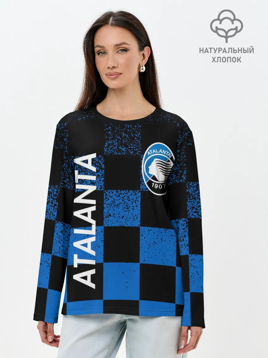 Лонгслив женский. Хлопок / FC ATALANTA / ФК АТАЛАНТА