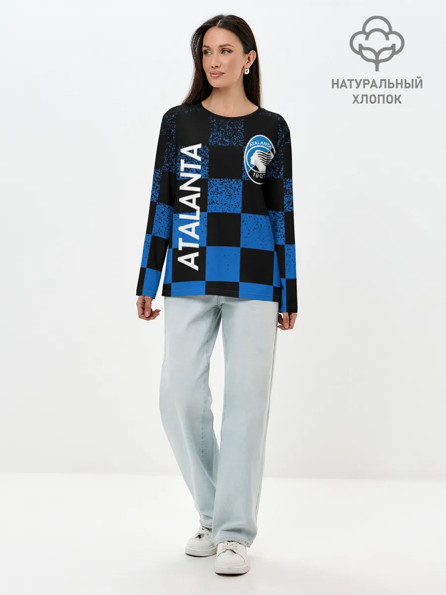 Лонгслив женский. Хлопок / FC ATALANTA / ФК АТАЛАНТА