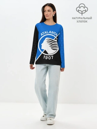 Лонгслив женский. Хлопок / FC ATALANTA / ФК АТАЛАНТА