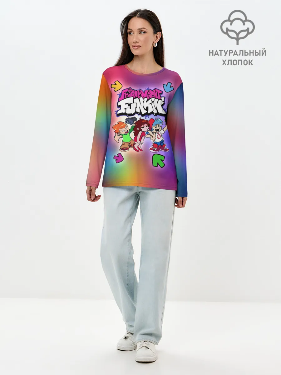 Лонгслив женский. Хлопок / Friday Night Funkin