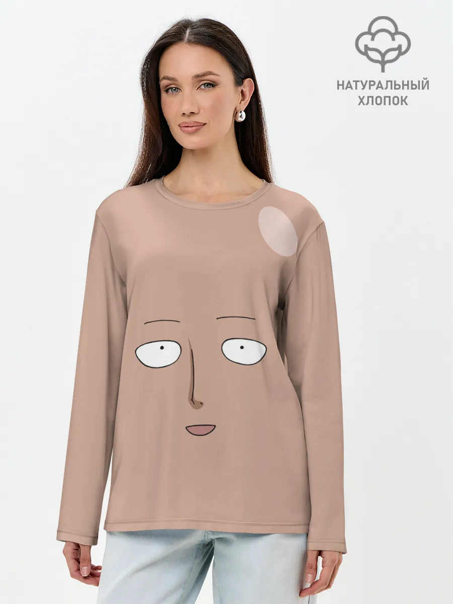 Лонгслив женский. Хлопок / Сайтама One-Punch Man