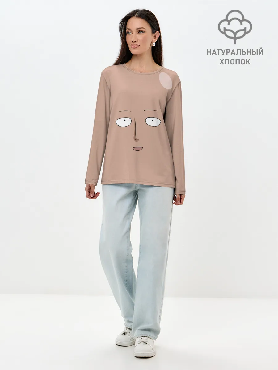 Лонгслив женский. Хлопок / Сайтама One-Punch Man